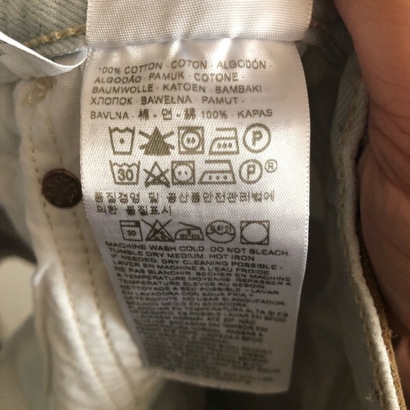 Levi’s 501s Exposed Button Fly Denim Shorts - Picture 10 of 12